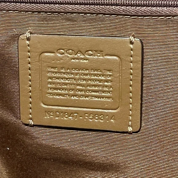 Coach Charlie Brown and Tan Signature Medium Backpack - Picture 7 of 7